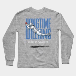 Jameson Williams Detroit Hangtime Long Sleeve T-Shirt